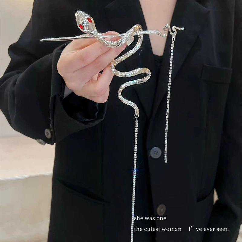 Обернутые змеи с кисточками, булочка для волос в китайском стиле