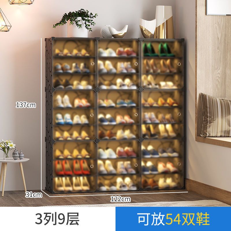 Zapatero entrada a la puerta contra la pared armario de almacenamiento de zapatos armario de zapatos para el hogar resistente y duradero estante de liquidación especial multicapa