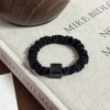 Leopard print small intestine circle square black