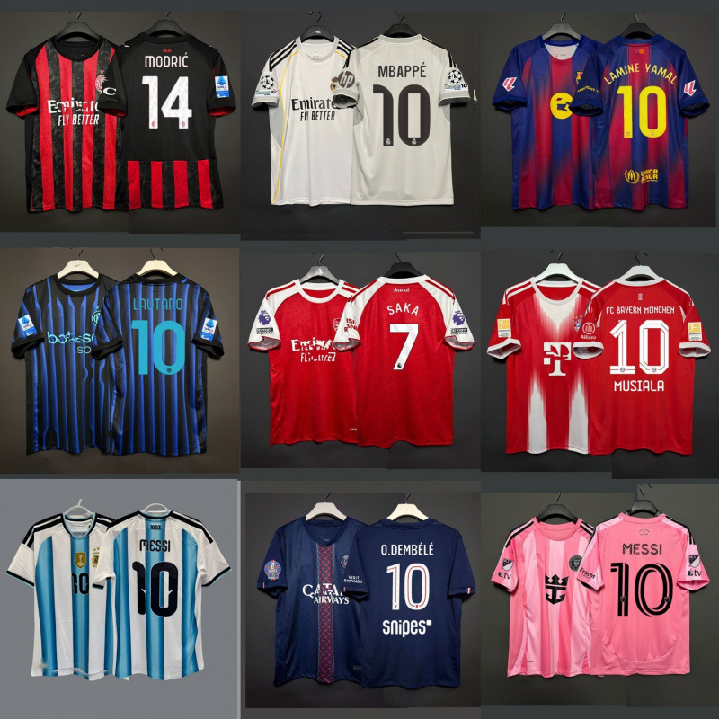 25-26 World Cup Football Uniforms National Team Uniforms Bellingham Mbappe Messi Raphinha Mar C. Ronaldo Jerseys