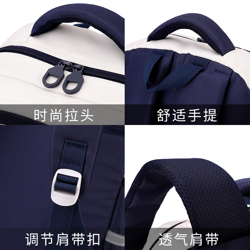 Mochila de tracción transfronteriza de peces naturales para estudiantes de primaria que trepan escaleras, mochila de gran capacidad para grados 3 - 6, mochila de doble propósito