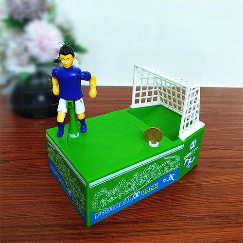Creative football piggy bank coin deposit machine World Cup piggy bank foreign trade coin machine gift