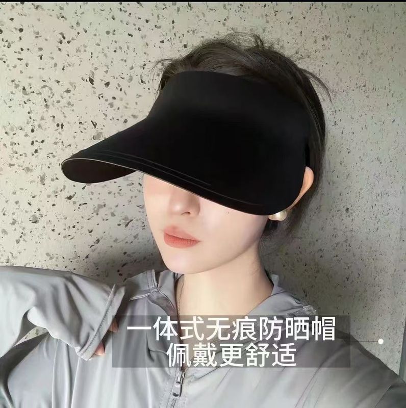 アップグレードされたつば広の顔を覆うシームレスなオールインワン日焼け止め帽子、夏の女性用ロールアップトップハット、アイスシルクサンシェードハット|undefined