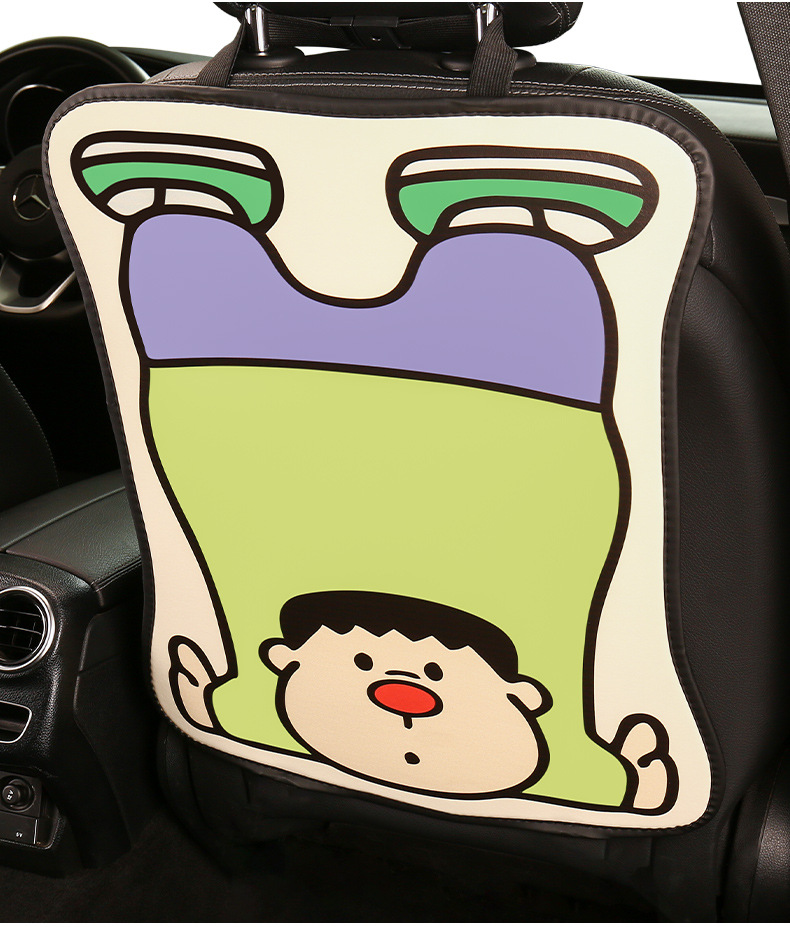 Cute Cartoon Car Seat Back Anti-Kick Pad Universal