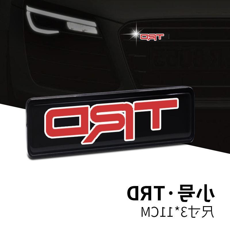 Adecuado para Nissan Honda Toyota TRD/SI/RS luminoso LED medio de malla de luz de logotipo Modificación de logotipo del coche pegatinas decorativas