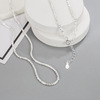 Universal necklace, silver 925 sample, simple and elegant design, internet celebrity