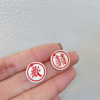 Silver needle, cute brand earrings, silver 925 sample, internet celebrity, wholesale