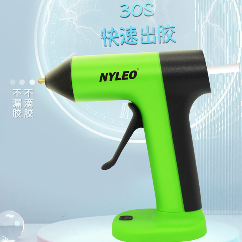 Venta al por mayor pistola de pegamento de fusión en caliente inalámbrica batería de litio carga USB hogar portátil niños pequeños hechos a mano pistola de pegamento inteligente