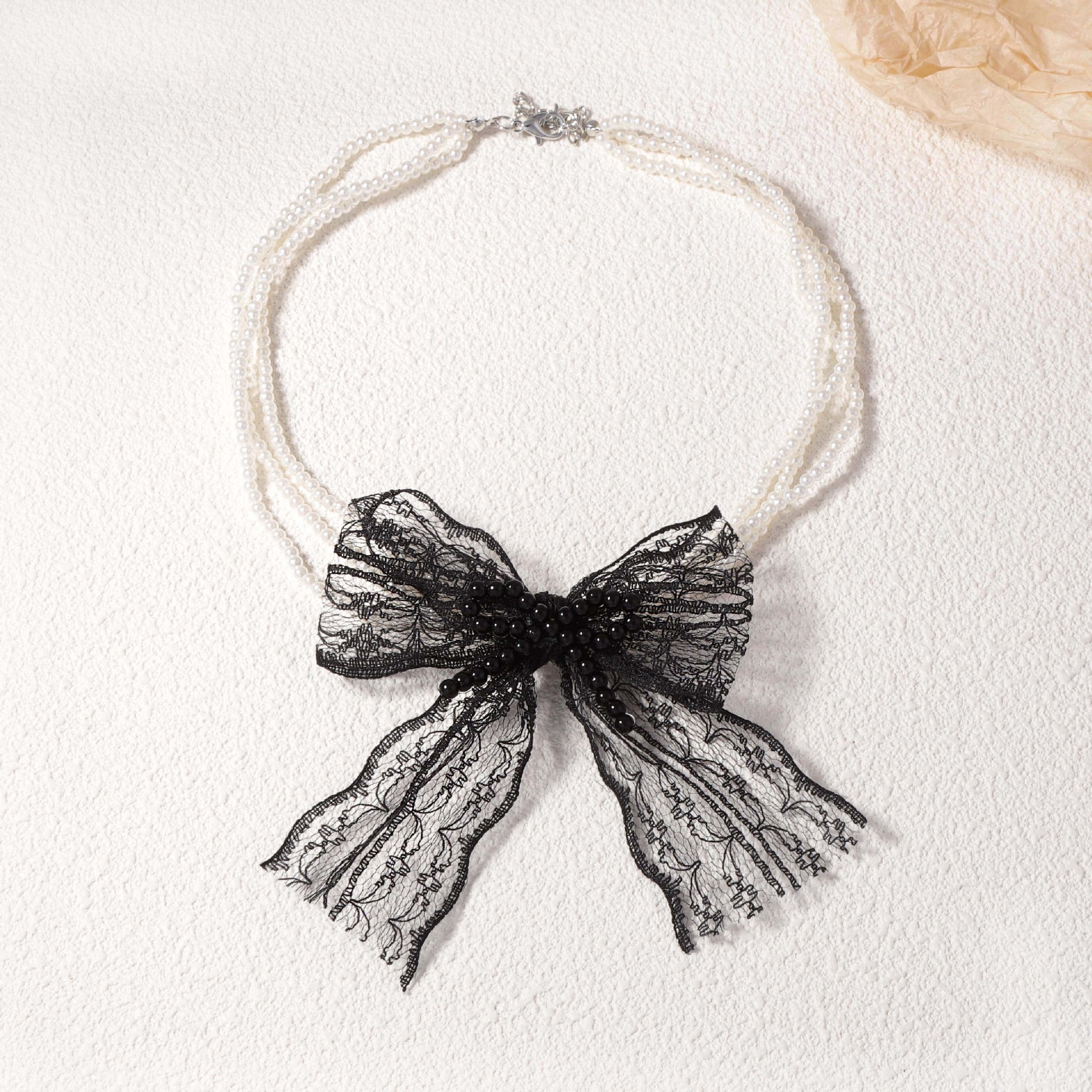 sexy fashionable creative design black universal trend necklace with…