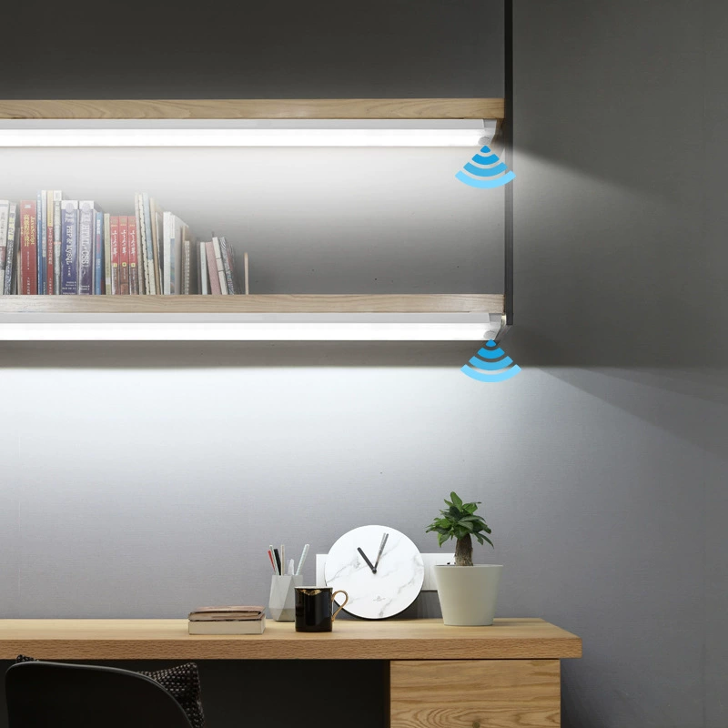 LED motion-sensor wardrobe night light, 100–500 mm, white or warm color