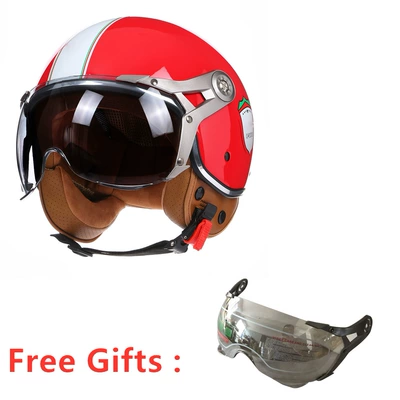 Motosiklet kaskı (dəbilqə), Electric Vehicle Helmets Are Available for - red-shield-comes-with-a-tea-mirror-m57-58