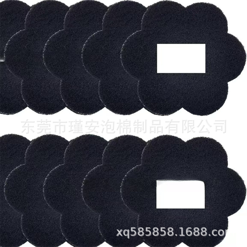 跨境新款垃圾桶堆肥桶台面回收箱活性炭除臭纤维棉粘贴式过滤棉片