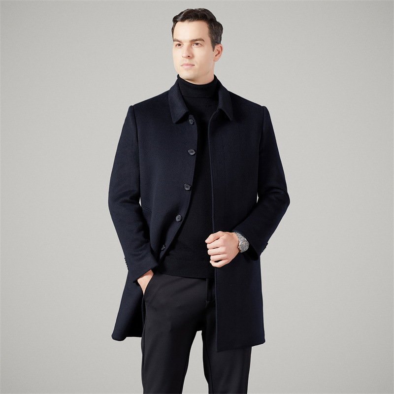 Wholesale High-End Wool Double-Sided down Coat Jacket for Middle-Aged Men, 2026 Winter Mid-Length down Jacket for Men Wholesale High-End Wool Double-Sided down Coat Jacket for Middle-Aged Men, 2026 Winter Mid-Length down Jacket for Men