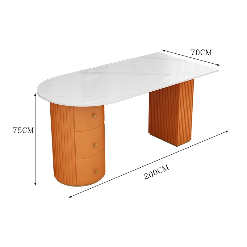 Mesa de consultas de salón de belleza moderna de lujo simple mesa de consultas de recepción de fotografía de boda mesa de consultas de consulta ambulatoriales orales image 23