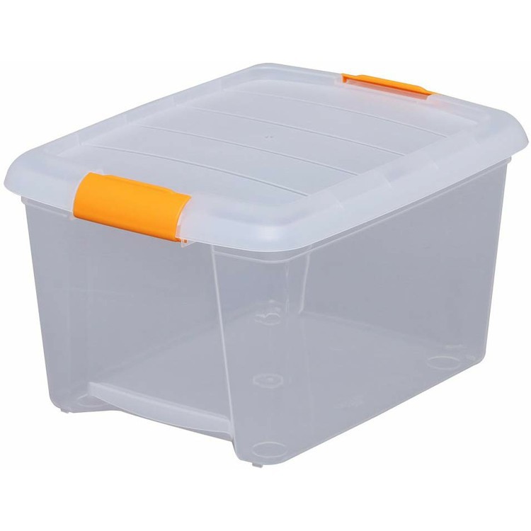 羽佳衣物整理箱大号塑料透明收纳箱储物箱宝宝衣服收纳盒有盖箱子