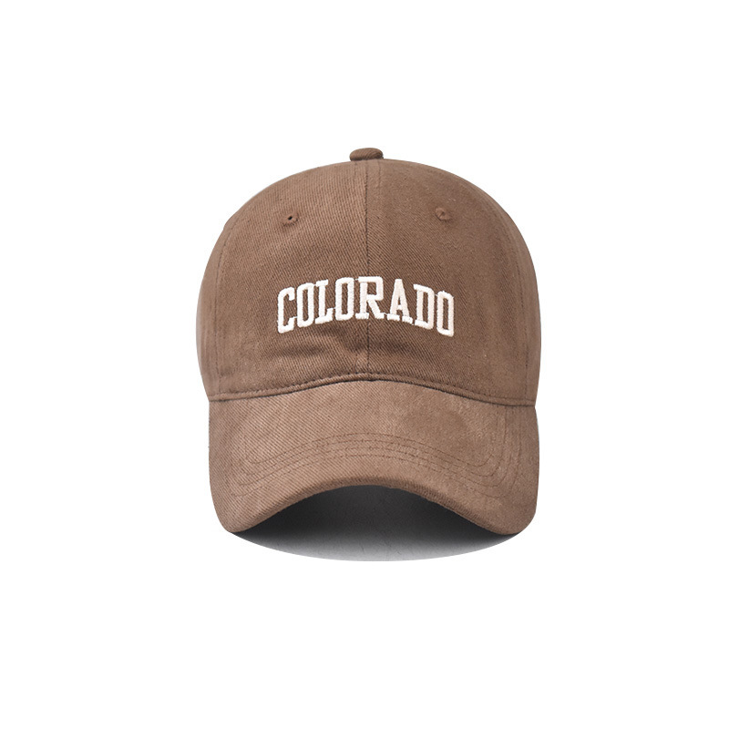 2023 transfronteriza nuevo COLORADO algodón bordado gorra de béisbol al aire libre cálido todo partido pico tapa al por mayor