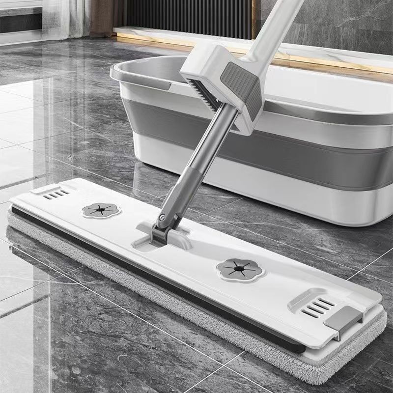 Mop thickened hand-free scratch-free mop bucket lazy mop large flat mop wholesale
