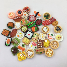 树脂仿真食玩蒸笼早餐面包鸡蛋筐仿真食玩直播爆款儿童微缩小玩具