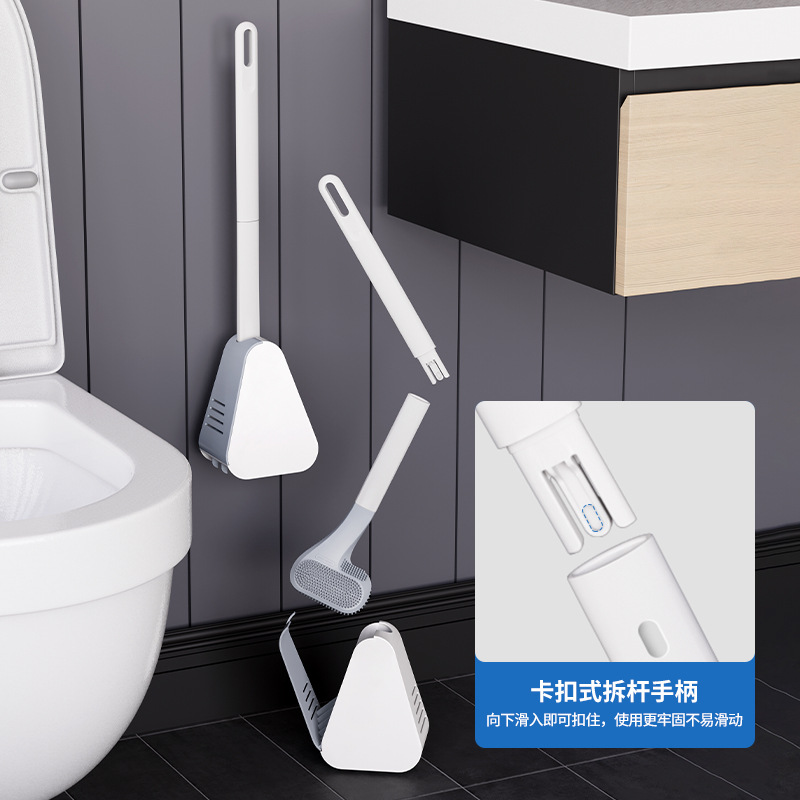 Barra desmontable de golf de goma suave cepillo de inodoro hogar multifunción cepillo de limpieza cepillo de inodoro sin ángulo muerto traje de cepillo de inodoro
