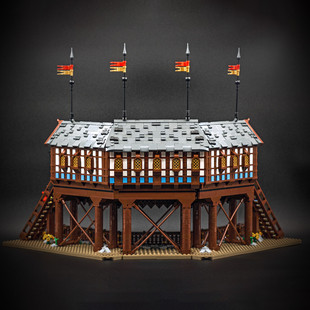 Moc-152408 Medieval Jousting Arena Model in the Castle Series 3186 Particle Number