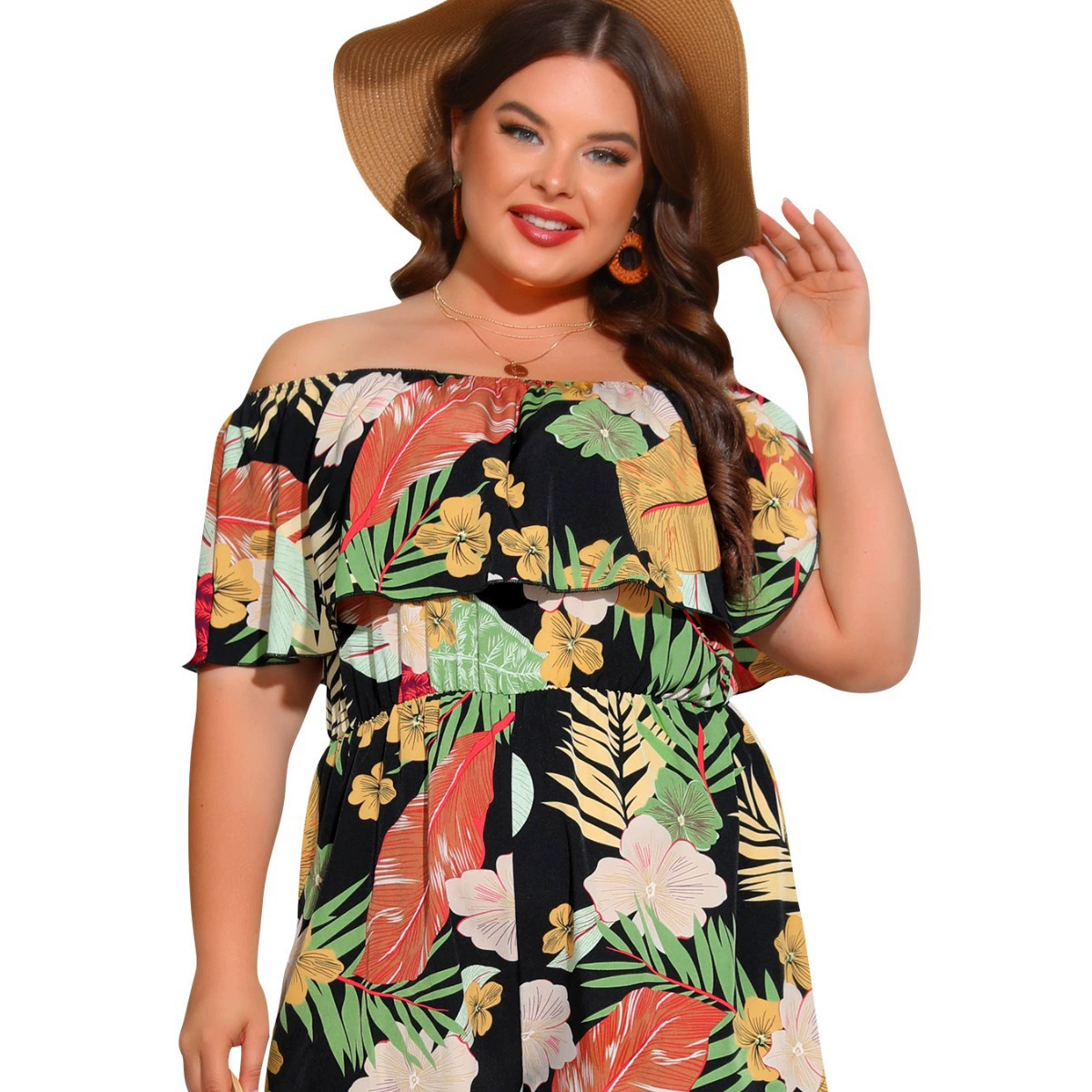 Европейский и американский новый цветочный принт