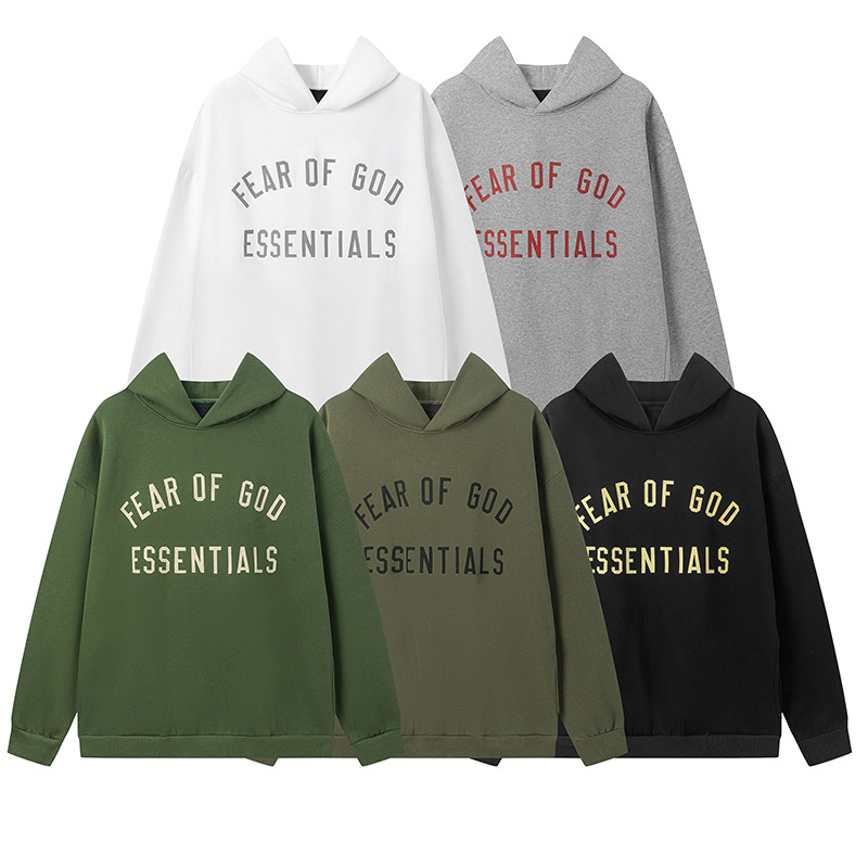 FOG Cross-Border International Trade New Line Essentials Fall/Winter Padded Loose Hooded Sweatshirt Trend