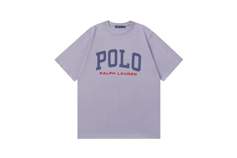 クロスボーダー 25ssRL Laff's 高品質刺繍ロゴ ルーズコットン 半袖 メンズ レディース おしゃれで万能なTシャツ|undefined