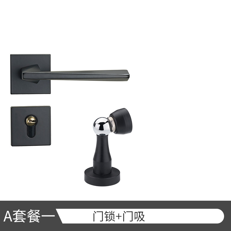 Cerradura de la puerta del Hogar Universal mudo cerradura de la puerta interior manija de la puerta hardware de la puerta de acero inoxidable dormitorio cerradura de la puerta dividida