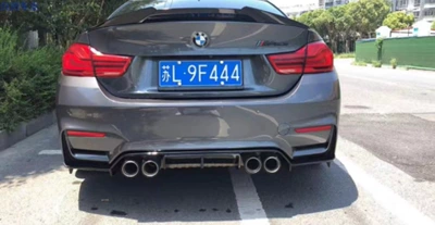 modified to M4 body kit, front | Big Surrounded - m4-rear-bumper-with-v-style-rear-lip-gloss-black