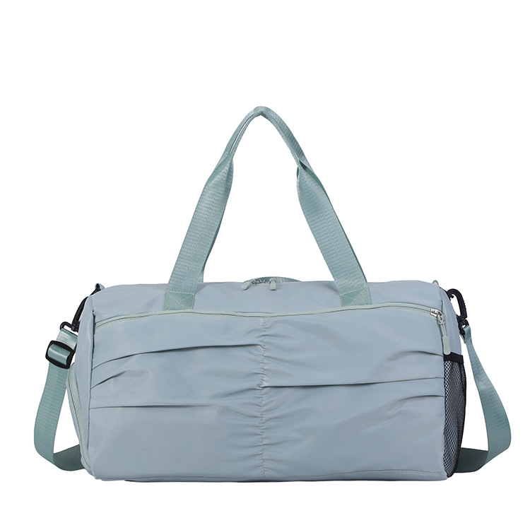 Bolsa de viaje de nicho plisada, bolsa de equipaje de gran capacidad, bolsa de fitness deportiva de alta gama para viajes, bolsa de yoga para mujer image 9