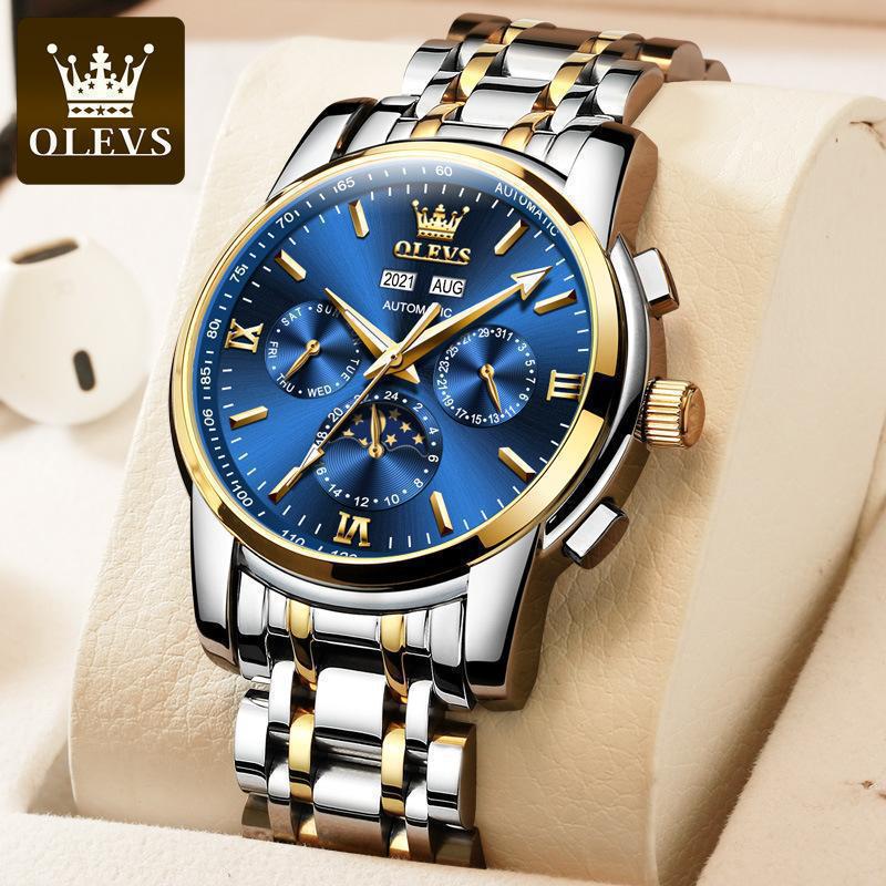 Famous Brand Watches Tourbillon Fully-Automatic Mechanical Watch Multifunctional Waterproof Mens Watch Male