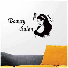 Beauty Salon美容院剪刀梳子美发沙龙wall decor跨境亚马逊DW5361