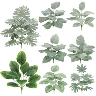 Artificial artificial flower plant fern handle bundle home wedding hotel store indoor green plant leaf flower arrangement decoration