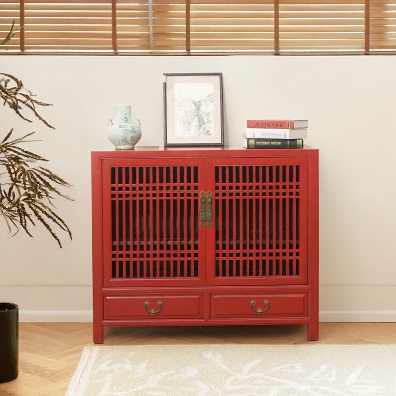 New Chinese Style Bookcase, Old Elm Wardrobe, Storage Cabinet, Antique Bookcase, Zen Shoe Cabinet, Simple Solid Wood Bookcase, Tea Cabinet
