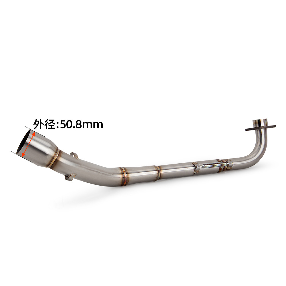 Suitable for Motorcycle Motorcycle Modified Exhaust Pipe Msx 125 Stainless Steel Front Section 2013-2024 51mm