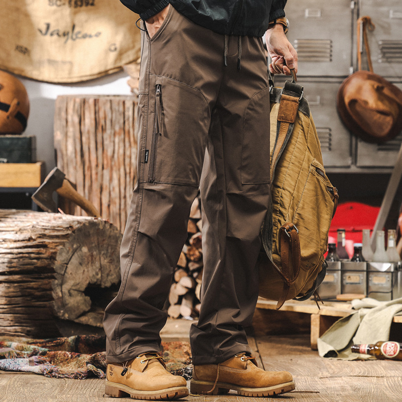 American Retro Workwear Pants for Men, Straight-Leg 2026 New Outdoor Functional Paratrooper Pants, Men's Summer Casual Long Pants