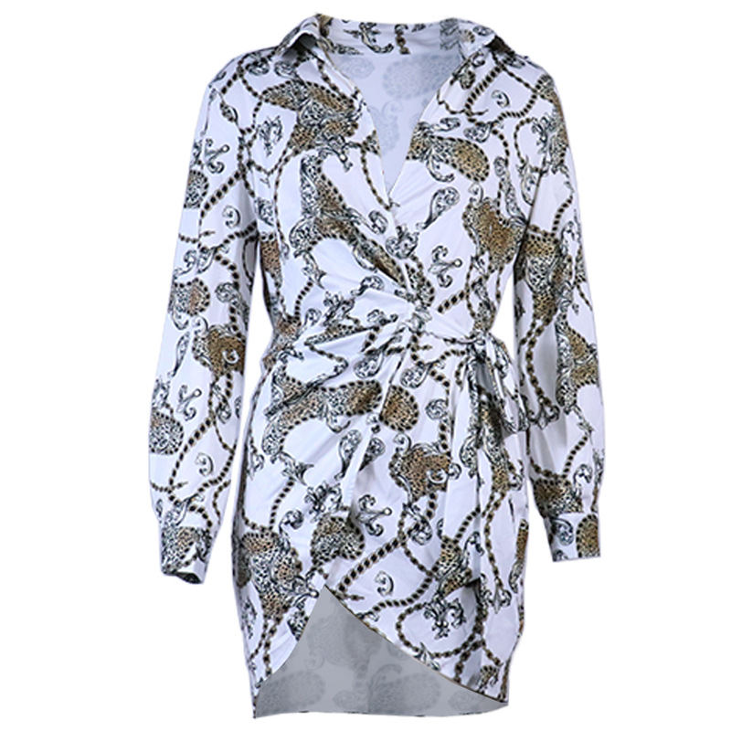 Nightclub Slim Fit Sexy Long Sleeve Printed Dress - Dresses - Uniqistic.com