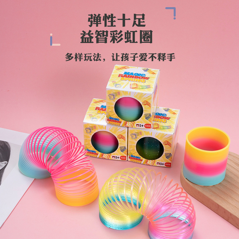 Caixa de arco iris círculo medio comercio electrónico transfronterizo venta caliente Taobao bobina explosiva Yiwu barraca juguetes al por mayor