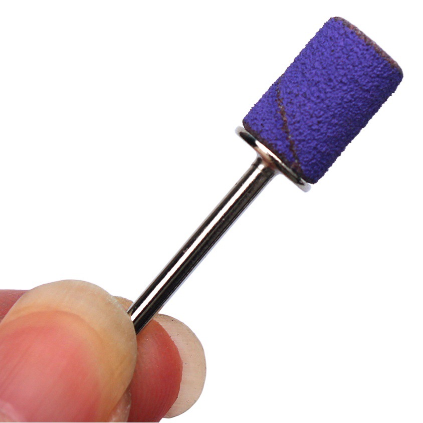 Color manicura molienda cabeza púrpura anillo de arena manicura anillo de arena máquina de pulir dedicado 100 unids/caja