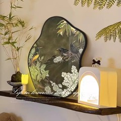 メーカー現物置物台中古風花鳥図客間装飾画レトロ芸術寝室掛け画レストラン高級感