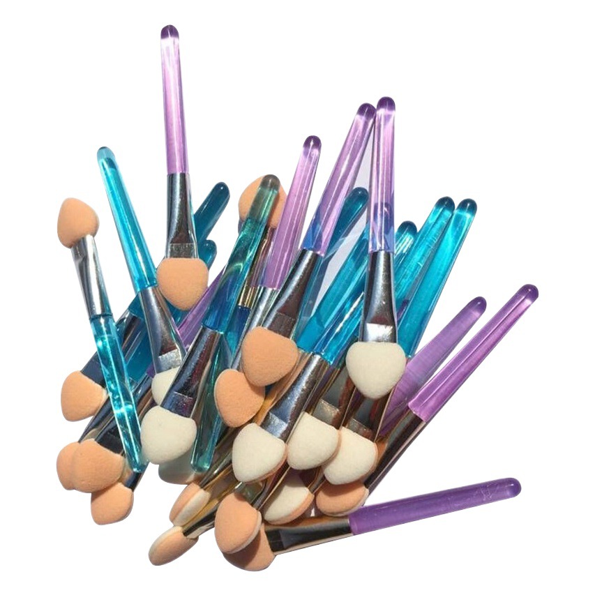 Directo de fábrica 5,5 CM sola cabeza de sombra de ojos palillo de la piel blanca de dos colores de látex de algodón sombra de ojos palo herramientas de belleza