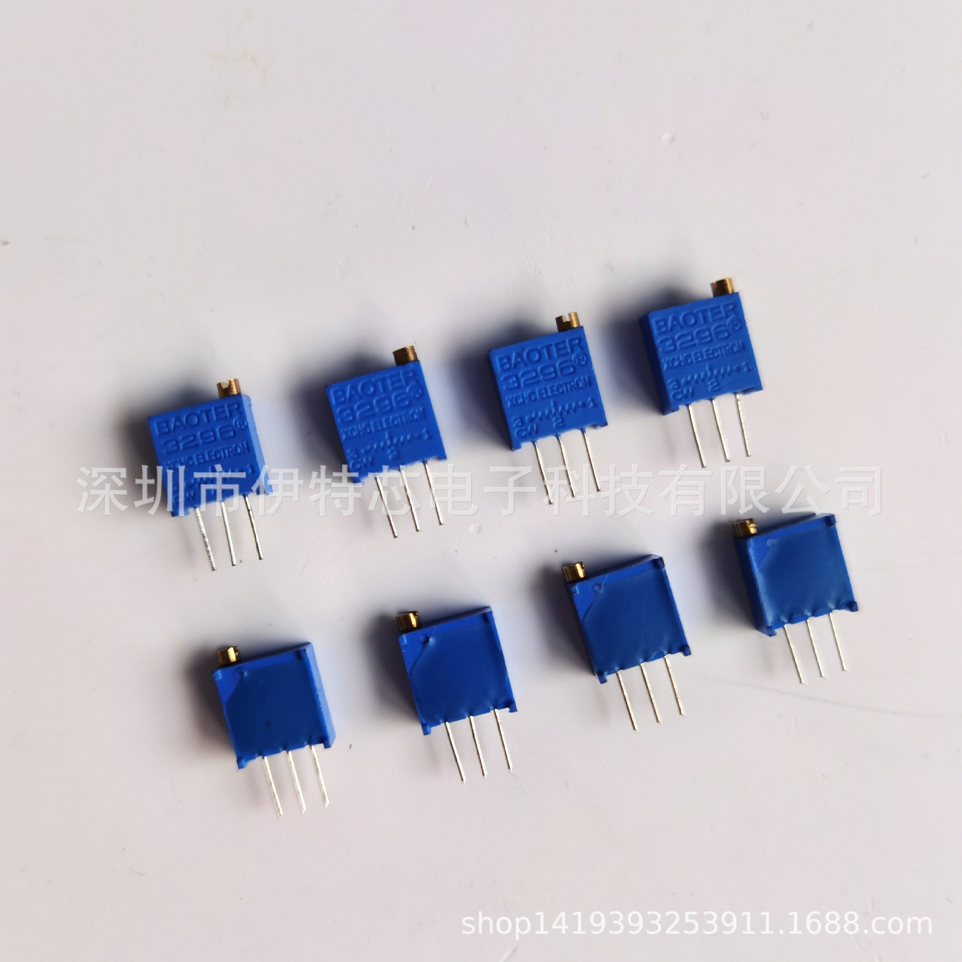 可调精密多圈电位器 可调电阻 3296W-1-104 100k 3296顶调