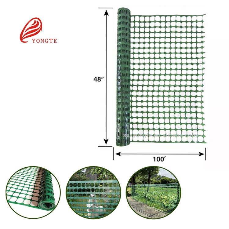 厂家供应亚马逊畅销款花园网HDPE塑料网围栏警示用绿色覆盖绿化网