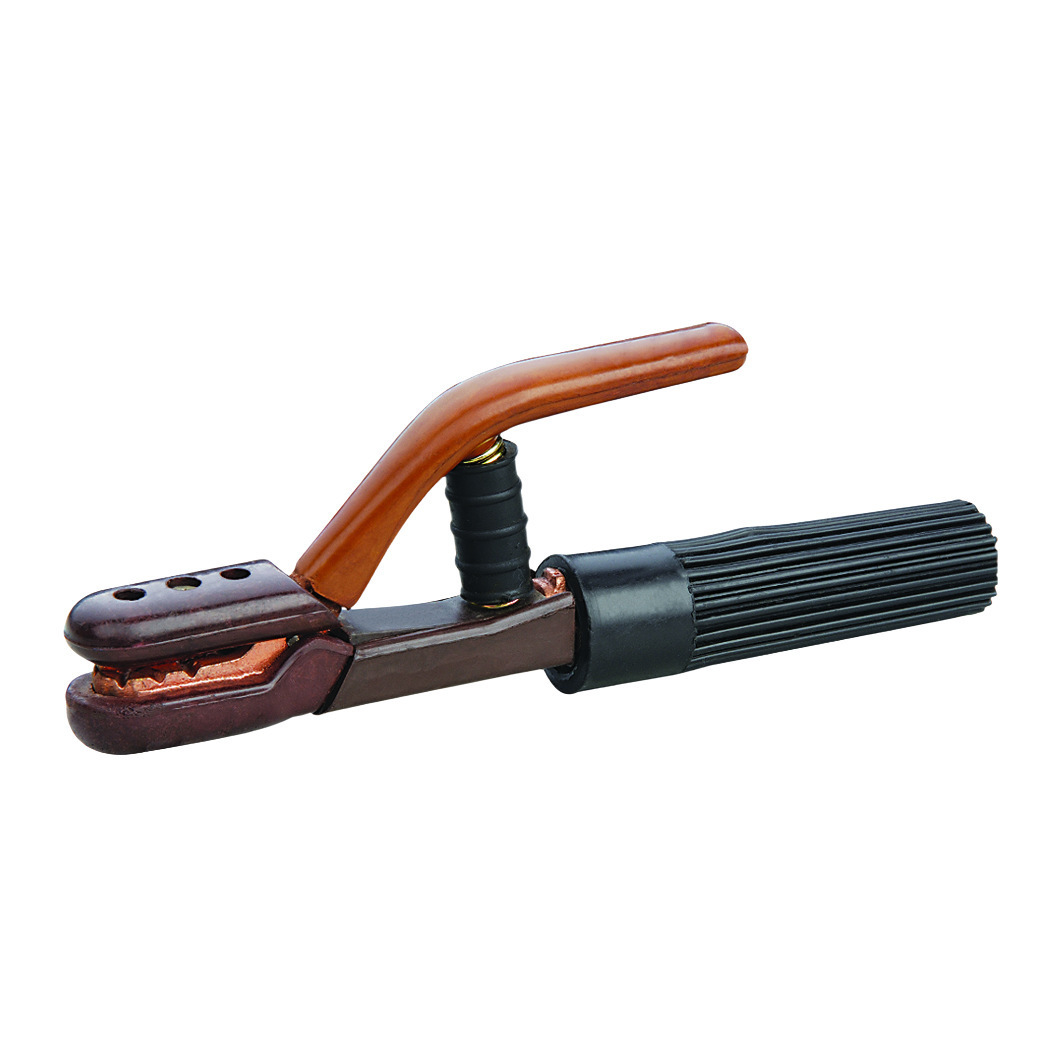 Pinzas de soldadura al por mayor de la fábrica de origen, pinzas de soldadura no calientes, clips de soldadura de diamante negro anticaídas, pinzas de soldadura de grado industrial de 500A. image 15