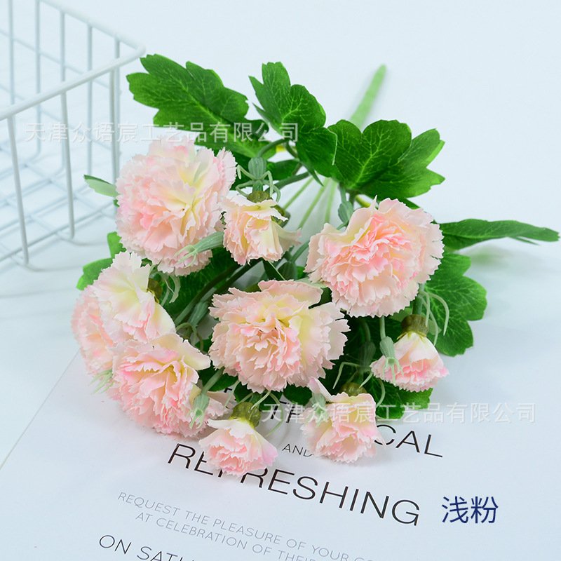 Simulación de 10 claves para decorar el hogar Día de la Madre Día del Maestro ramo de regalos de flores centro comercial tela de atmósfera festiva