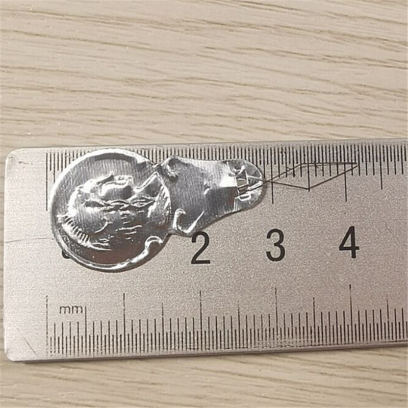 Herramienta de punto de cruz Dispositivo de enhebrado simple Dispositivo de plomo Precio único 50 piezas 1 corbata (desgaste de cuero de aluminio)