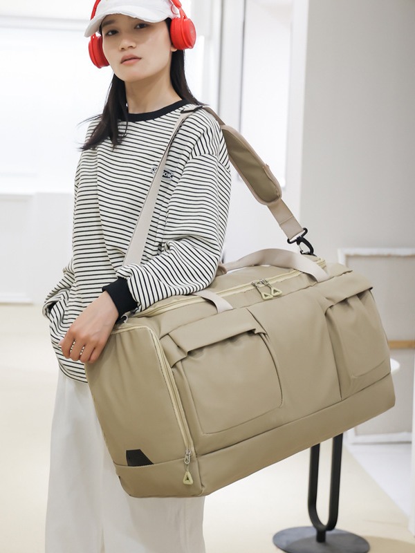 Bolso de viaje de viaje transfronterizo de corta distancia, separación en seco y húmedo, bolso de hombro portátil de gran capacidad, bolso de gimnasia de natación cruzada