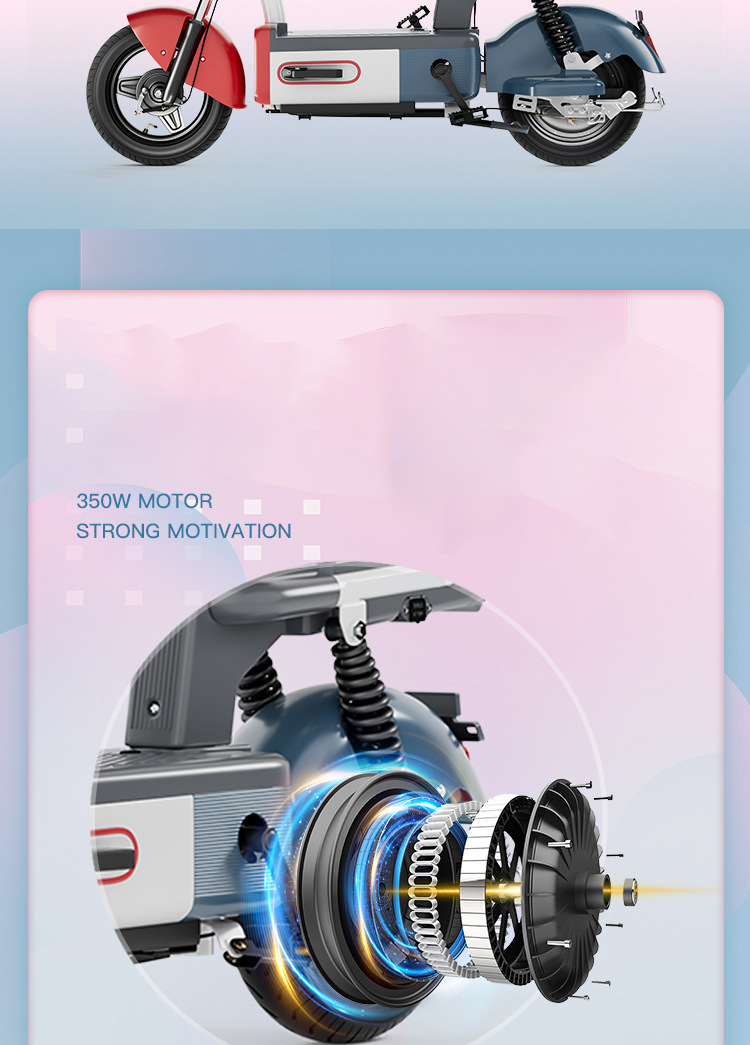 Small Electric Vehicle for Students, Convenient, Fast Charging, Anti-theft