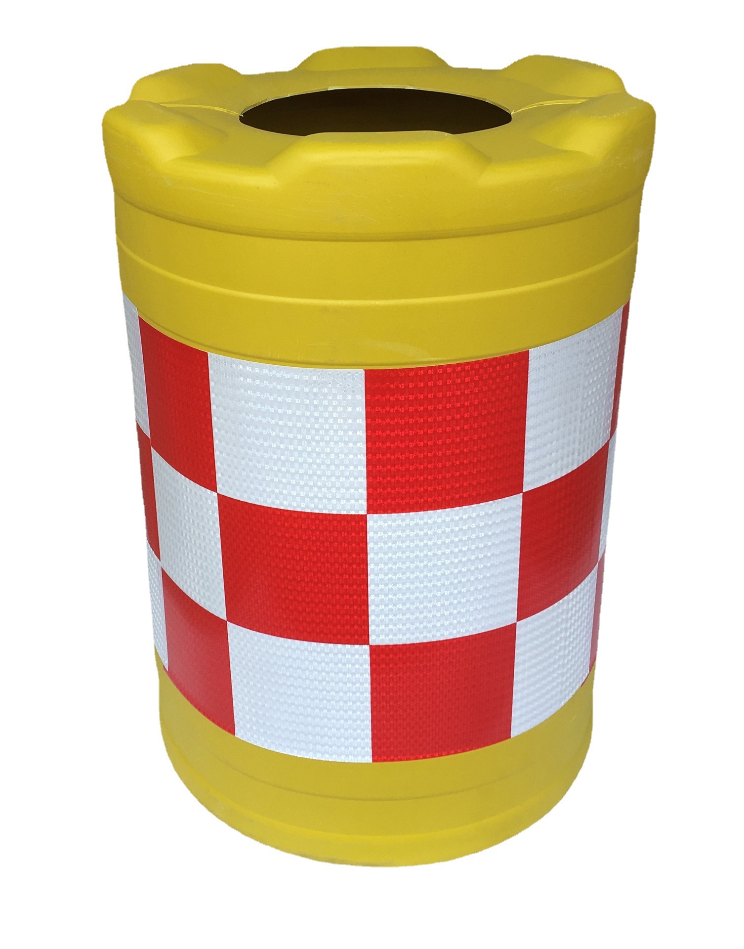 粤盾厂家  滚塑反光贴防晒圆柱型 市政施工加厚道路防撞桶