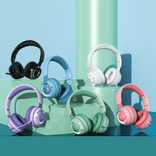 无线蓝牙耳机头戴式 适用手机电脑超长续航led发光蓝牙耳机带